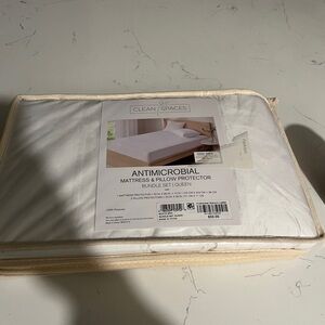 White Mattress & Pillow Protector Set